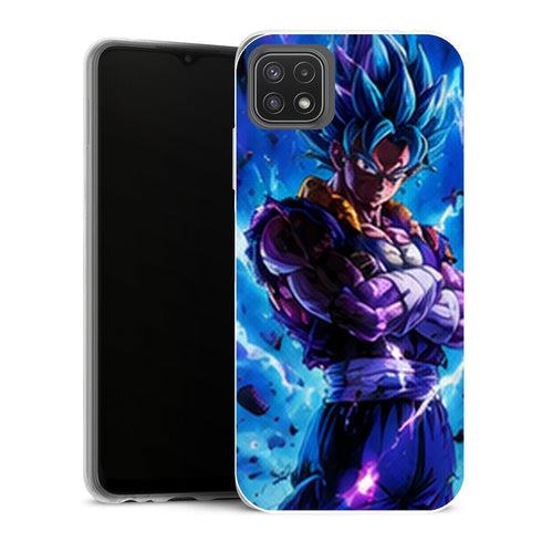 Coque Samsung Galaxy A22 5G Dragon Ball Dragon Ball Vegeto Blue Aura - MaCoquePerso