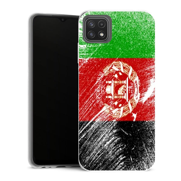 Coque Samsung Galaxy A22 5G Drapeaux Drapeau Afghanistan vintage - MaCoquePerso