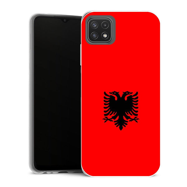 Coque Samsung Galaxy A22 5G Drapeaux Drapeau Albanie - MaCoquePerso