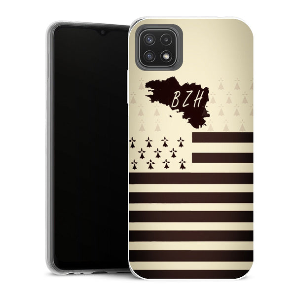 Coque Samsung Galaxy A22 5G Drapeaux Drapeau Breizh vintage - MaCoquePerso