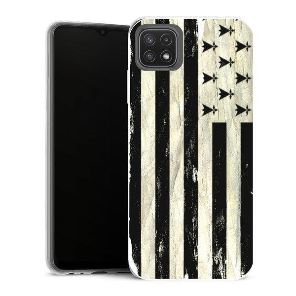 Coque Samsung Galaxy A22 5G Drapeaux Drapeau Bretagne Vintage - MaCoquePerso