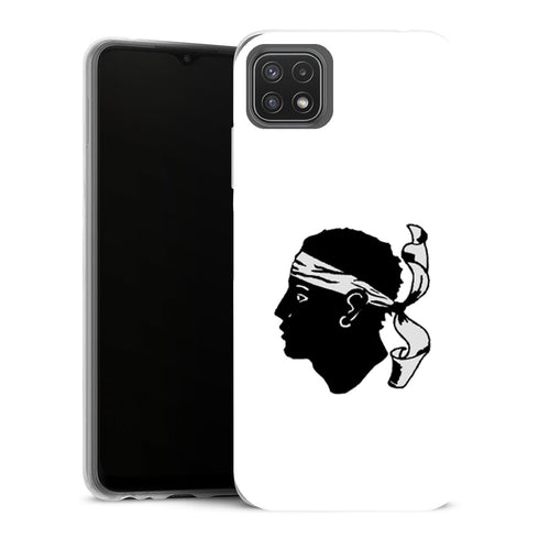 Coque Samsung Galaxy A22 5G Drapeaux Drapeau Corse Blanc - MaCoquePerso