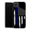 Coque Samsung Galaxy A22 5G Drapeaux Drapeau de la ligne bleue - MaCoquePerso