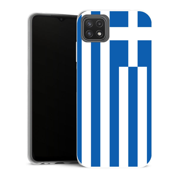 Coque Samsung Galaxy A22 5G Drapeaux Drapeau Grece - MaCoquePerso