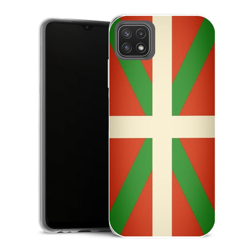 Coque Samsung Galaxy A22 5G Drapeaux Drapeau Pays Basque Vintage - MaCoquePerso