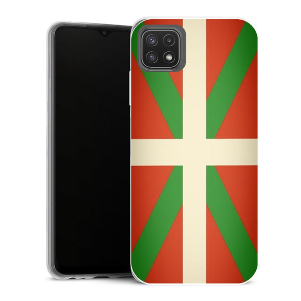 Coque Samsung Galaxy A22 5G Drapeaux Drapeau Pays Basque Vintage - MaCoquePerso