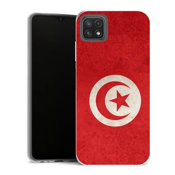 Coque Samsung Galaxy A22 5G Drapeaux Drapeau Tunisie Vintage - MaCoquePerso
