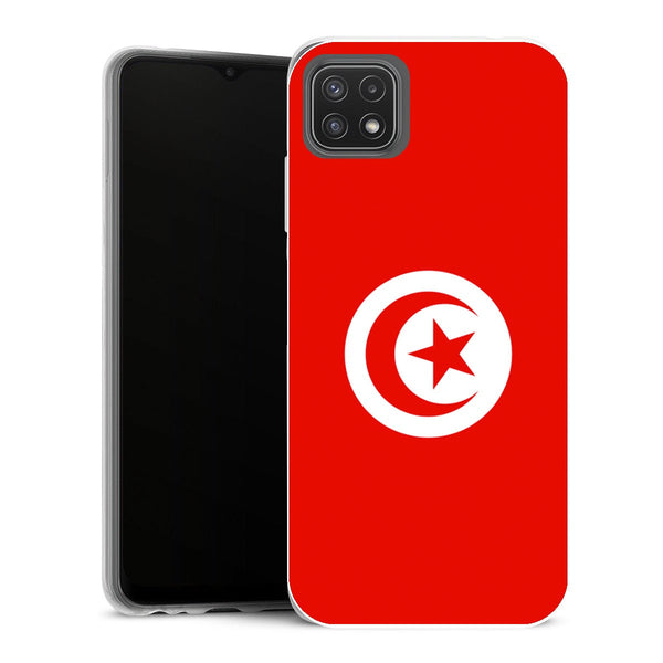 Coque Samsung Galaxy A22 5G Drapeaux Drapeau Tunisie - MaCoquePerso