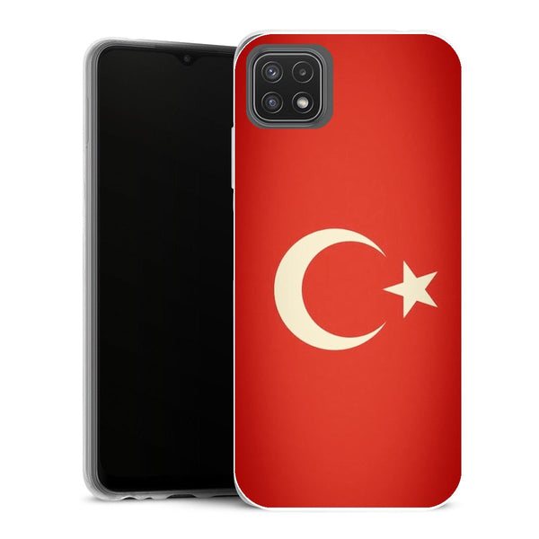 Coque Samsung Galaxy A22 5G Drapeaux Drapeau Turquie Vintage - MaCoquePerso