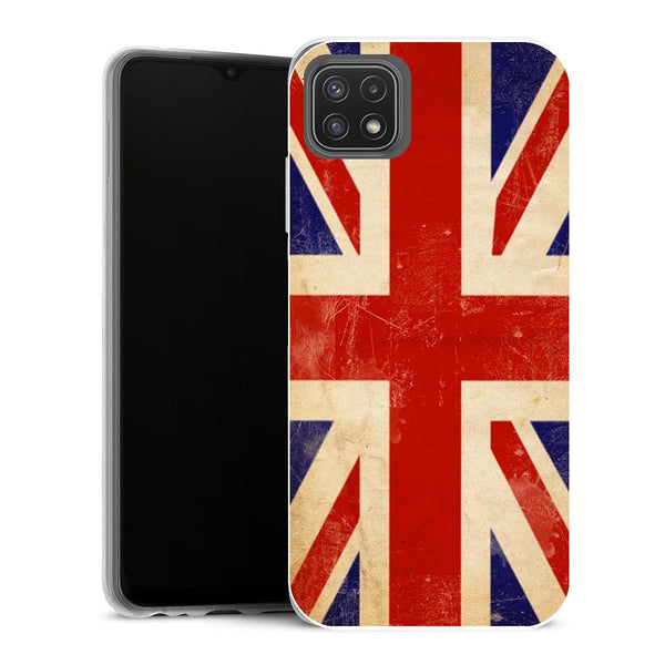 Coque Samsung Galaxy A22 5G Drapeaux Drapeau Union Jack Vintage - MaCoquePerso