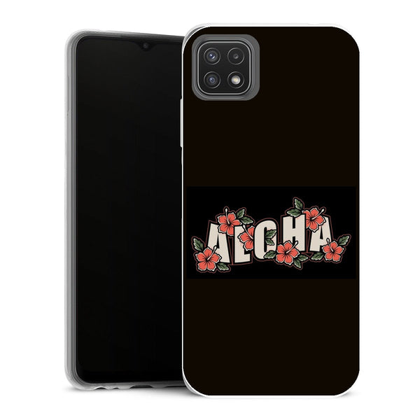 Coque Samsung Galaxy A22 5G Fleurs Aquarelle florale hawaïenne tropicale Aloha 2001202937 - MaCoquePerso