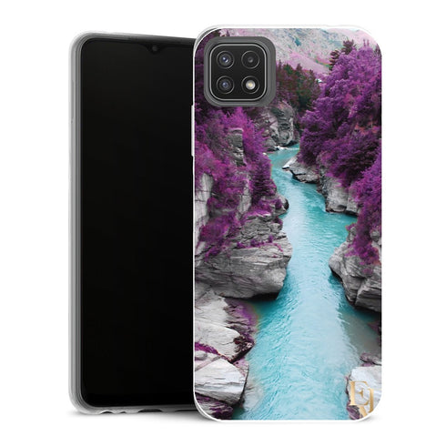 Coque Samsung Galaxy A22 5G Fleurs cascade - MaCoquePerso