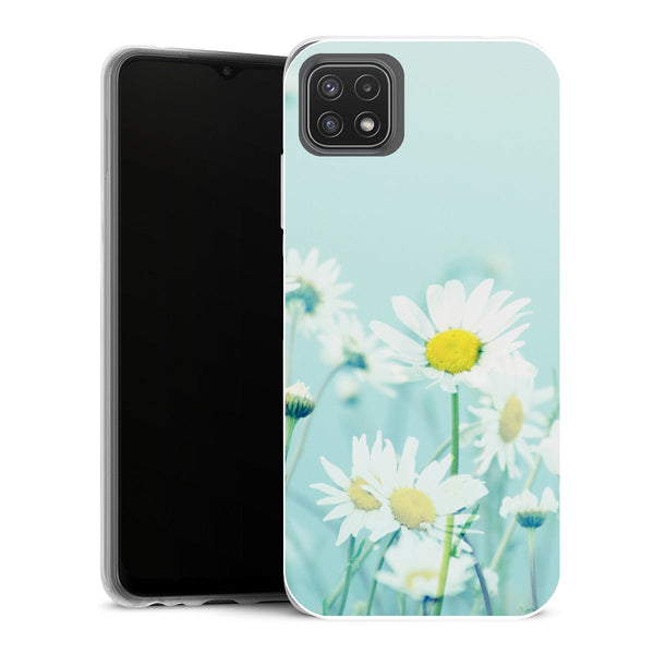 Coque Samsung Galaxy A22 5G Fleurs Dancing Daisies - MaCoquePerso