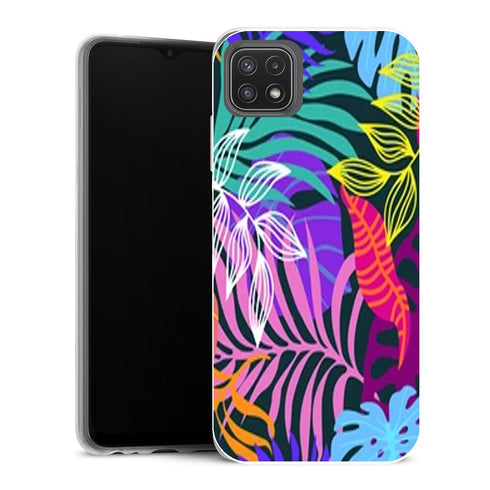 Coque Samsung Galaxy A22 5G Fleurs Drôle - MaCoquePerso