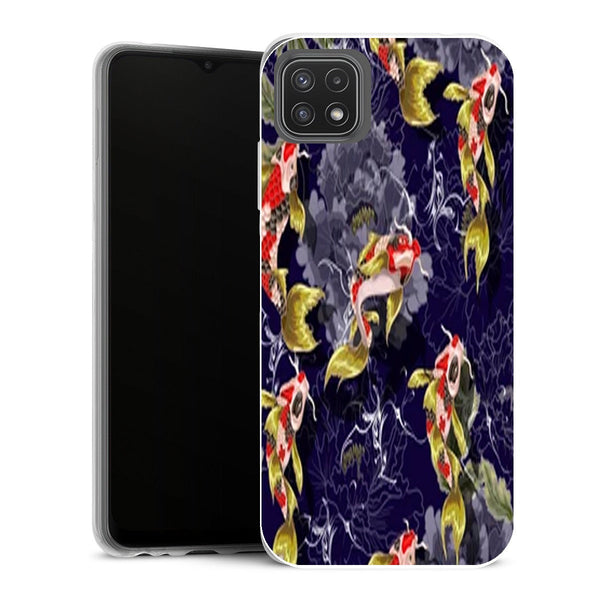 Coque Samsung Galaxy A22 5G Fleurs Étang à poissons Koi 788831914 psd - MaCoquePerso