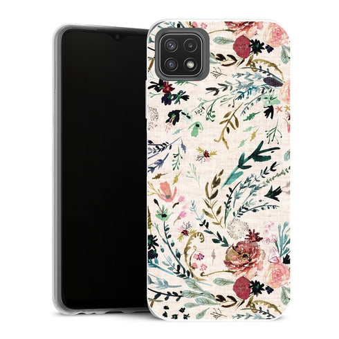Coque Samsung Galaxy A22 5G Fleurs Fable Floral - MaCoquePerso