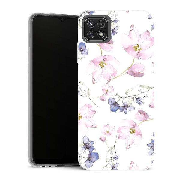 Coque Samsung Galaxy A22 5G Fleurs fleurs aquarelles - MaCoquePerso