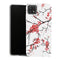 Coque Samsung Galaxy A22 5G Fleurs Fleurs de cerisier orientales blanches sur le double bonheur de mariage rouge et chinois | Sakura japonais 93225340 - MaCoquePerso