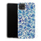 Coque Samsung Galaxy A22 5G Fleurs Jardin flottant motif aquarelle en bleu - MaCoquePerso
