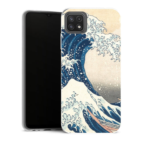 Coque Samsung Galaxy A22 5G Fleurs kanagawa wave - MaCoquePerso
