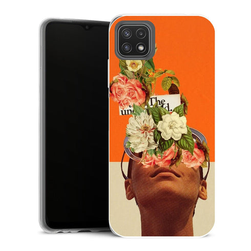 Coque Samsung Galaxy A22 5G Fleurs le vent subtilement froid nous transporte de l'été à l'automne - MaCoquePerso