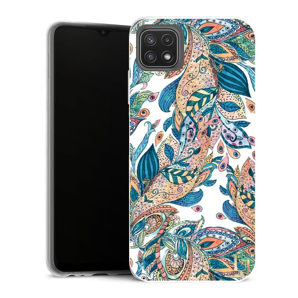 Coque Samsung Galaxy A22 5G Fleurs leaf - MaCoquePerso