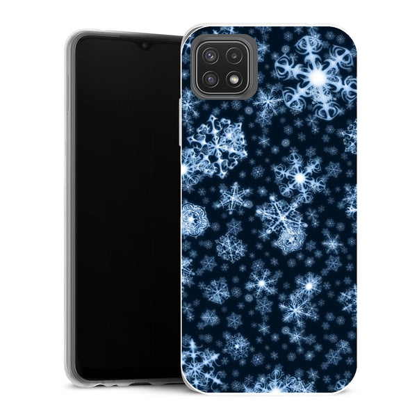 Coque Samsung Galaxy A22 5G Fleurs let it snow - MaCoquePerso