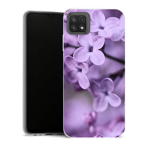 Coque Samsung Galaxy A22 5G Fleurs Lilas - MaCoquePerso