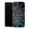 Coque Samsung Galaxy A22 5G Fleurs Mandala doré élégant Blue Galaxy Design - MaCoquePerso