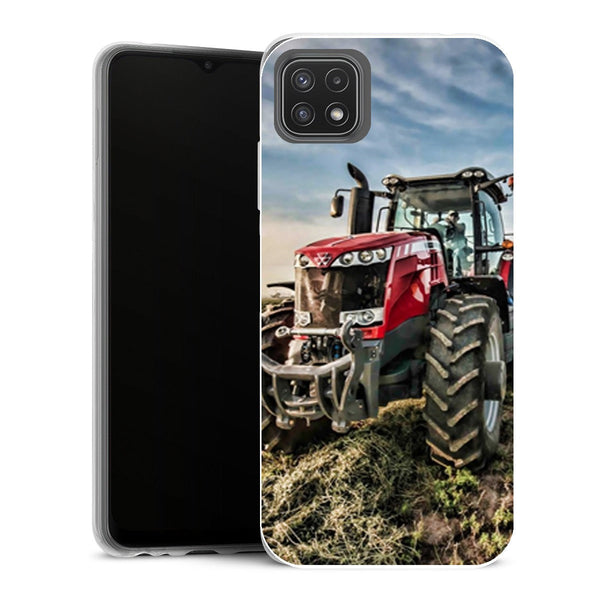 Coque Samsung Galaxy A22 5G Fleurs massey fergusson tractor - MaCoquePerso