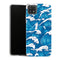 Coque Samsung Galaxy A22 5G Fleurs storm waves seamless pattern ocean - MaCoquePerso