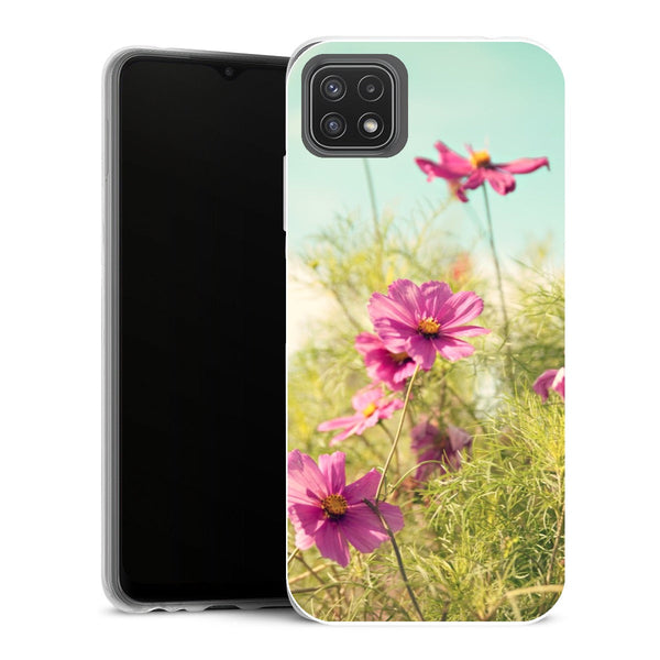 Coque Samsung Galaxy A22 5G Fleurs summer cosmos - MaCoquePerso