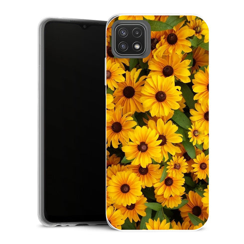 Coque Samsung Galaxy A22 5G Fleurs Tournesol Party - MaCoquePerso