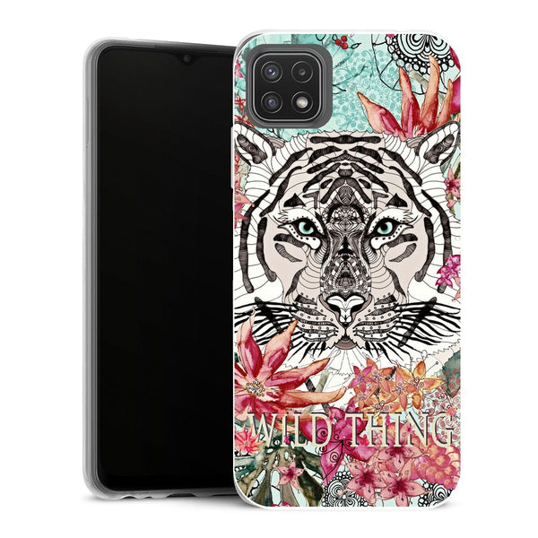 Coque Samsung Galaxy A22 5G Fleurs Wild Things - MaCoquePerso