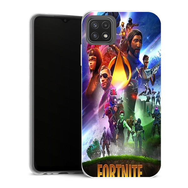 Coque Samsung Galaxy A22 5G Gaming fortnite skin omega infinity war 41219 smartphone small - MaCoquePerso