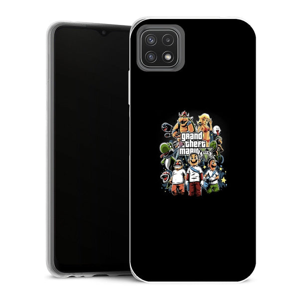 Coque Samsung Galaxy A22 5G Gaming grand theft mario 35705 smartphone small - MaCoquePerso