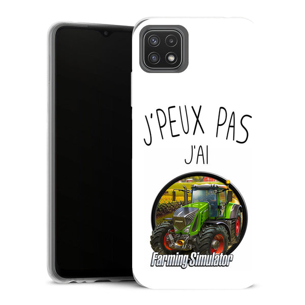 Coque Samsung Galaxy A22 5G Gaming Je peux pas jai farming simulator - MaCoquePerso
