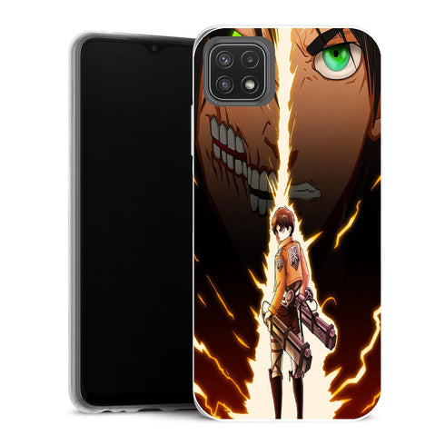 Coque Samsung Galaxy A22 5G Manga attaque des titans - MaCoquePerso