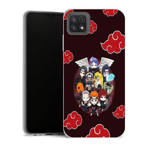 Coque Samsung Galaxy A22 5G Manga Chibi Akatsuki Montage - MaCoquePerso
