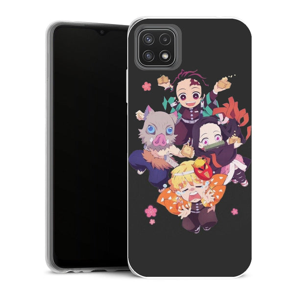 Coque Samsung Galaxy A22 5G Manga Demon Slayer Chibi - MaCoquePerso