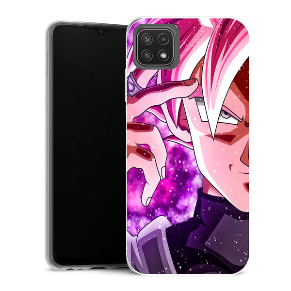 Coque Samsung Galaxy A22 5G Manga Dragon Ball Super Black SS Rosé - MaCoquePerso