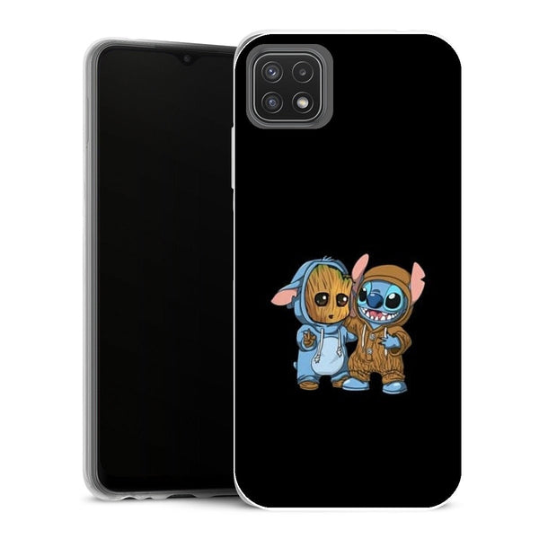 Coque Samsung Galaxy A22 5G Manga groot x stitch - MaCoquePerso