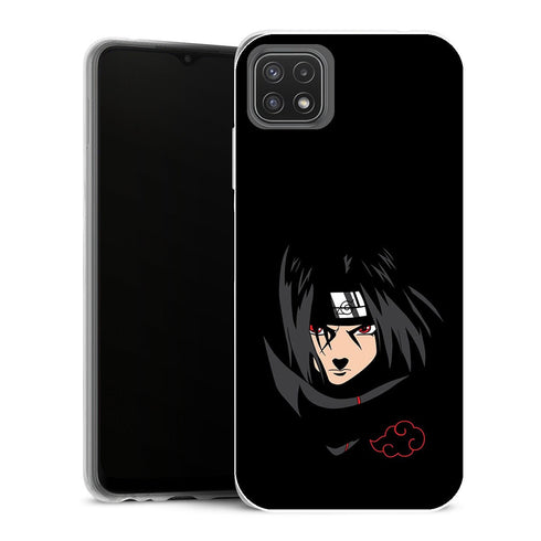 Coque Samsung Galaxy A22 5G Manga iTachi Fond Noir - MaCoquePerso