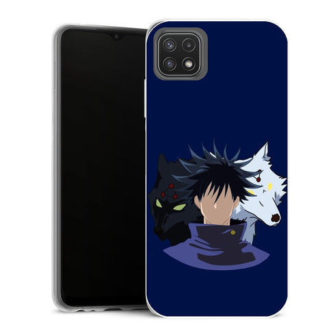 Coque Samsung Galaxy A22 5G Manga Jujutsu Kaisen Megumi Fushiguro Divine Dogs minimalist - MaCoquePerso
