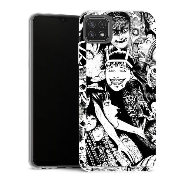 Coque Samsung Galaxy A22 5G Manga Junji ito collage - MaCoquePerso