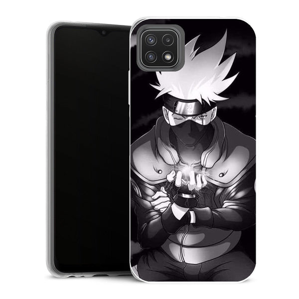 Coque Samsung Galaxy A22 5G Manga Kakashi Electrique Pouvoir Des Ombres - MaCoquePerso
