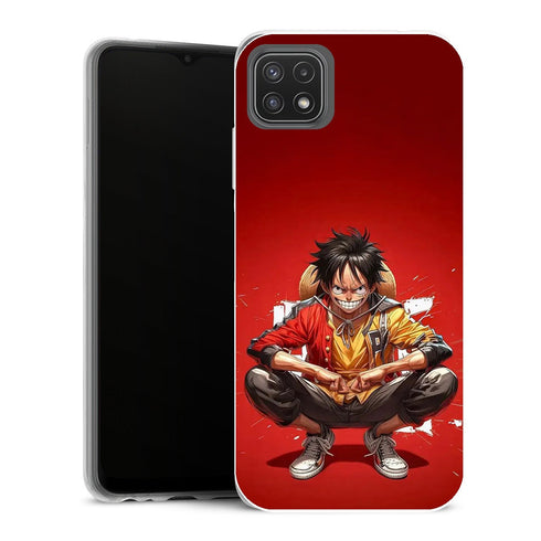 Coque Samsung Galaxy A22 5G Manga Luffy smile streetwear - MaCoquePerso