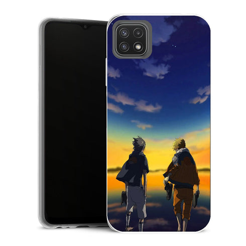 Coque Samsung Galaxy A22 5G Manga Naruto & Sasuke Ciel Etoile - MaCoquePerso