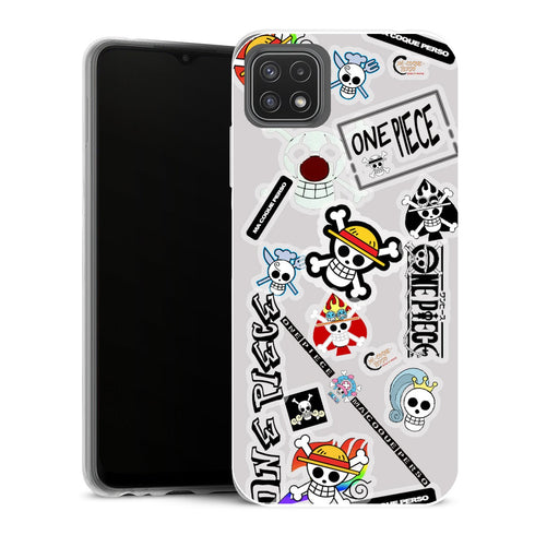 Coque Samsung Galaxy A22 5G Manga One Piece Patchwork - MaCoquePerso