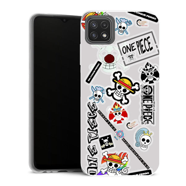 Coque Samsung Galaxy A22 5G Manga One Piece Patchwork - MaCoquePerso